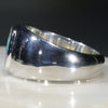 Natural Australian  Opal Mens Silver Ring -Size 13 Code-SM104
