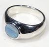 Natural Boulder Opal Mens Silver Ring -Size 8.5 Code-SM97