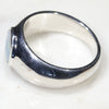 Natural Boulder Opal Mens Silver Ring -Size 8.5 Code-SM97