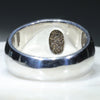 Silver Solid Opal Ring Rear View