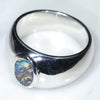 Natural Boulder Opal Mens Silver Ring -Size 9.75 Code-SM105