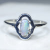Australian Solid Boulder Opal Silver Ring - Size 7 Code - RS42