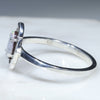 Australian Solid Boulder Opal Silver Ring - Size 7 Code - RS42