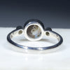Silver Solid Opal Ring Rear View