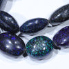 Sandstone Opal Matrix 36" Long, Oval Beaded Necklace Code-NO425