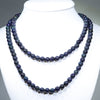 Sandstone Opal Matrix 36" Long, Round Beaded Necklace Code-NO426