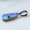 Solid Boulder Opal- Sterling Silver Pendant Loop