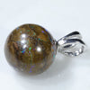 Australian Boulder Matrix Opal Silver Pendant with Silver Chain Code - SB23