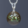 Natural Boulder Matrix Opal Silver Pendant