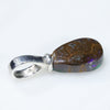 Silver Solid Opal Pendant Rear View