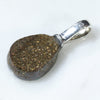 Australian Boulder Opal Matrix Silver Pendant with Silver Chain (10mm x 8mm) Code -SD101