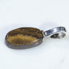 Silver Solid Opal Pendant Rear View