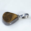 Silver Solid Opal Pendant Rear View