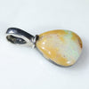 Australian Boulder Opal Silver Pendant with Silver Chain (10mm x 9mm) Code-SD69