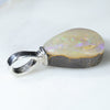 Australian Boulder Opal Silver Pendant with Silver Chain (12mm x 8.5mm)  Code-SD89