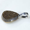 Silver Solid Opal Pendant Rear View