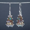 Natural Australian Silver Opal Matrix Earrings