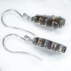 Silver Opal Earrings Side View