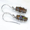 Australian Boulder Opal Matrix Silver Earrings (14mm x 7mm) Code - SEJ207