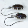 Silver Opal Earrings Side View