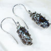 Silver Opal Earrings Side View