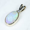 10k Gold- Natural Crystal Opal- Natural Diamond