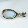 Natural Australian Crystal  Opal and Diamond Gold Pendant (11.5mm x 7mm) Code -GPA163