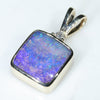 10k Gold-Solid Boulder Opal- Natural Diamond