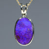 Stunning Australian Boulder Opal 10k Gold Pendant