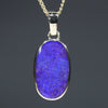 Queensland Solid Boulder Opal Gold Pendant
