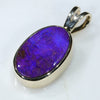 Natural Australian Boulder Opal Gold Pendant Code -GPA183