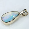 Natural Australian Boulder Opal Gold Pendant Code -GPA184