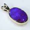 Natural Australian Boulder Opal Gold Pendant Code -GPA183