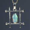 Australian Boulder Opal Gold Pendant