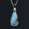 Natural Australian Boulder Opal Gold Pendant