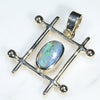 Natural Australian Boulder Opal Gold Pendant Code -GPA174