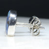 Silver Opal Studs Side View