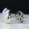 Australian Boulder Opal  Silver Stud Earring ( 8mm x 5mm) Code - SE330