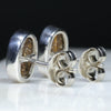 Australian Boulder Opal  Silver Stud Earring (9mm x 6mm) Code - SE339