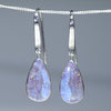 Natural Australian Boulder Opal Silver Earrings