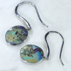 Natural Australian Boulder Opal Silver Earring (11mm x 9mm) Code -SE323