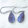Natural Australian Boulder Opal Silver Earring (15mm x 8.5mm) Code -SE324