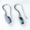Natural Australian Boulder Opal Silver Earring (12mm x 7.5mm) Code -SE322