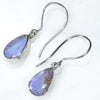 Natural Australian Boulder Opal Silver Earring ( 10mm x 6mm) Code -SE346