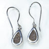 Natural Australian Boulder Opal Silver Earring ( 10mm x 6mm) Code -SE346
