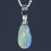 Natural Australian Boulder Opal Silver Pendant