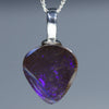 Natural Boulder Opal Silver Pendant