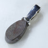 Australian Boulder Opal Silver Pendant with Silver Chain (10mm x 5.5mm) Code-SD213
