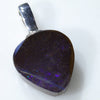 Australian Boulder Opal Silver Pendant with Silver Chain (13mm x 12mm) Code-SD215
