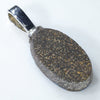 Australian Boulder Opal Silver Pendant with Silver Chain (15mm x 9mm)  Code-SD222